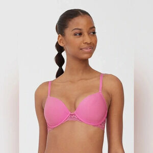 Skarlett Goddess Plunge T-Shirt Bra in Pink Lavender Size 38B